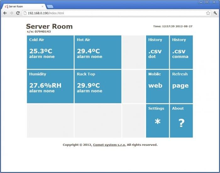 Senzor Web Temperatură Umiditate, Sonde Externe - 4 Canale P8541 - thumbnail 5
