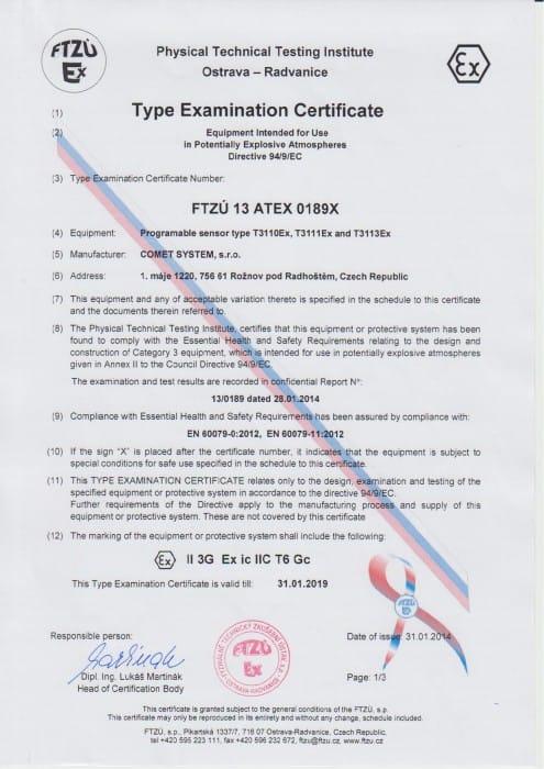 Transmițător Temperatură Umiditate ATEX T3110Ex - thumbnail 3