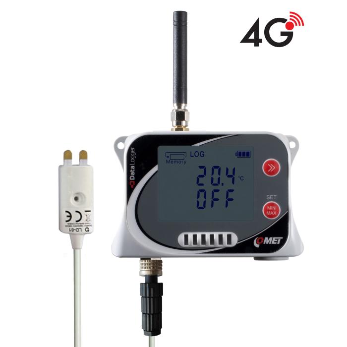 Data logger COMET U3832G temperatură umiditate detector inundații 4G