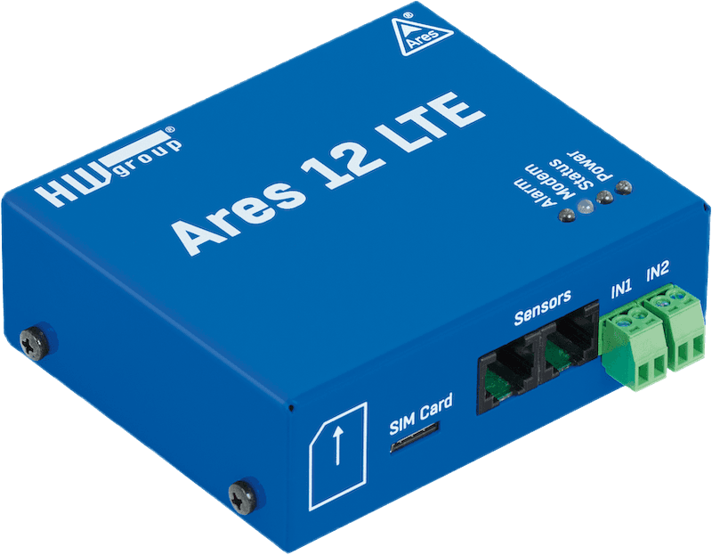 Dispozitiv Industrial de Monitorizare la Distanță cu Comunicare LTE și Baterie Backup Ares12 LTE - HW group