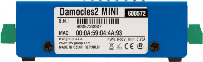 Dispozitiv Ethernet I/O Compact cu 4 Intrări Digitale și 2 Relee Damocles2 MINI - thumbnail 3