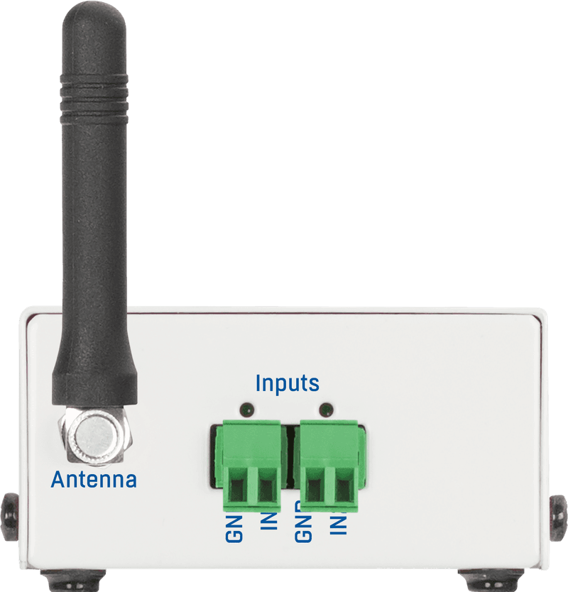 NB-2xIn vedere laterală stânga - dispozitiv IoT intrări digitale NarrowBand - thumbnail