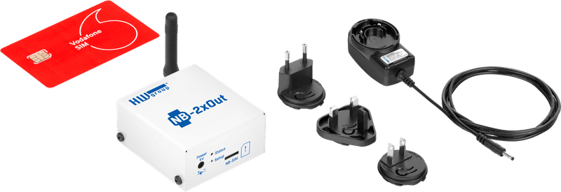 NB-2xOut set complet cu SIM subscribed - kit control relee la distanță NB-IoT - thumbnail