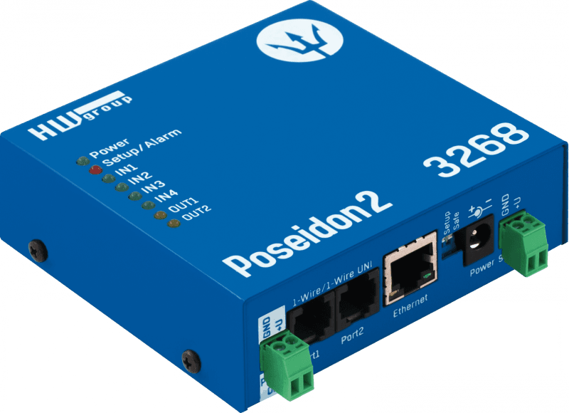 Monitor Ethernet pentru Senzori și Control Remote de Relee cu Protocoale IoT Poseidon2 3268 - HW group