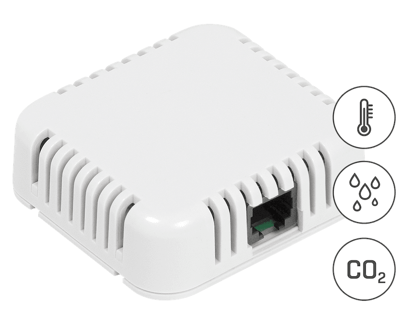 Senzor Combinat CO2 Temperatură și Umiditate pentru Monitorizarea Calității Aerului Interior și Control Mediul Sensor CO2 1W-UNI - HW group