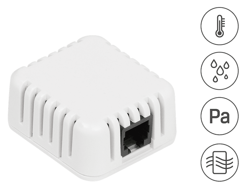 Senzor de Mediu 4-în-1 pentru Temperatură Umiditate Presiune și Calitatea Aerului cu Detectare TVOC Sensor THPVoc 1W-UNI - HW group