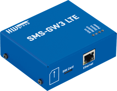 Gateway Central LTE pentru Trimiterea Mesajelor SMS și Apeluri Vocale de la Dispozitivele de Monitorizare SMS-GW3 LTE - HW group