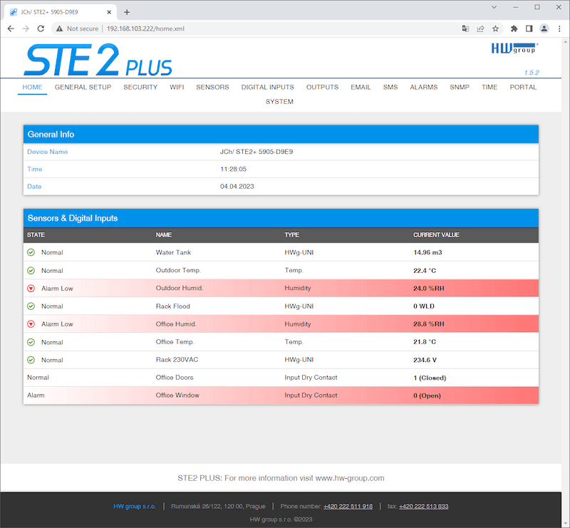 Sistem Monitorizare Profesional WiFi cu SNMP v3 pentru Medii Industriale STE2 PLUS - thumbnail 9