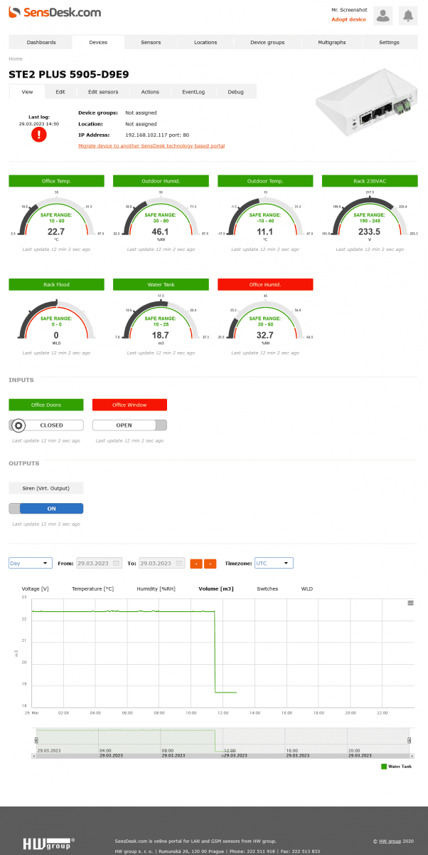 Sistem Monitorizare Profesional WiFi cu SNMP v3 pentru Medii Industriale STE2 PLUS - thumbnail 11