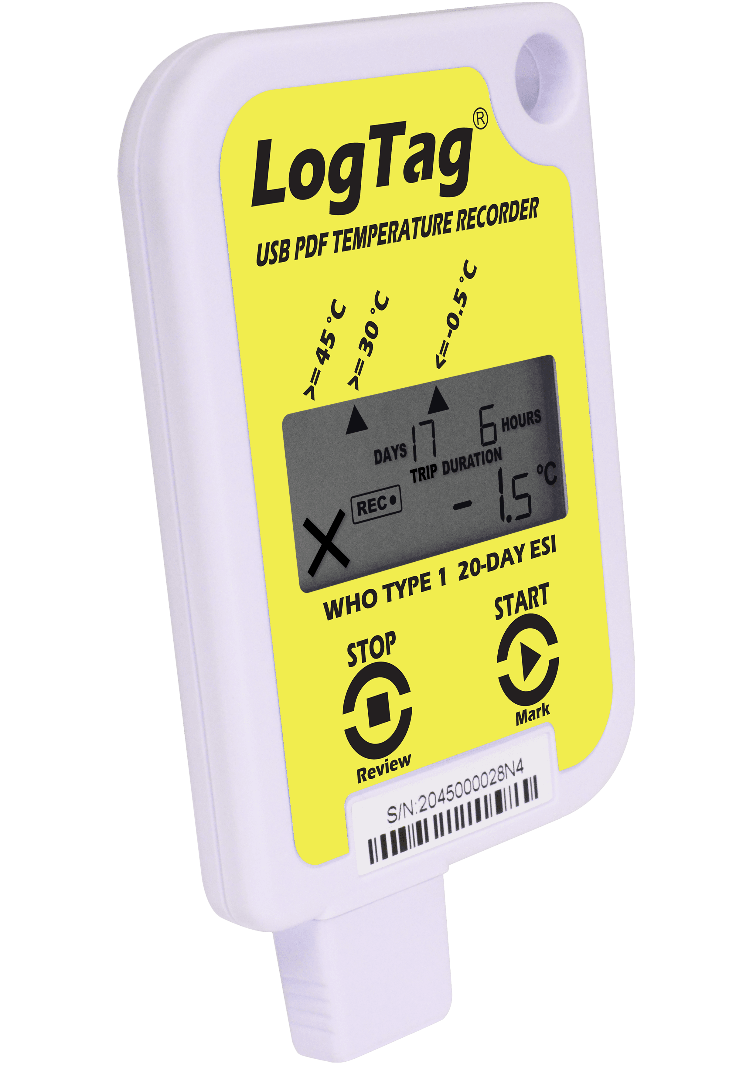 Înregistrator (Data Logger) Temperatură Pre-Calificat OMS PQS pentru Vaccinuri USRID-16W - main product image