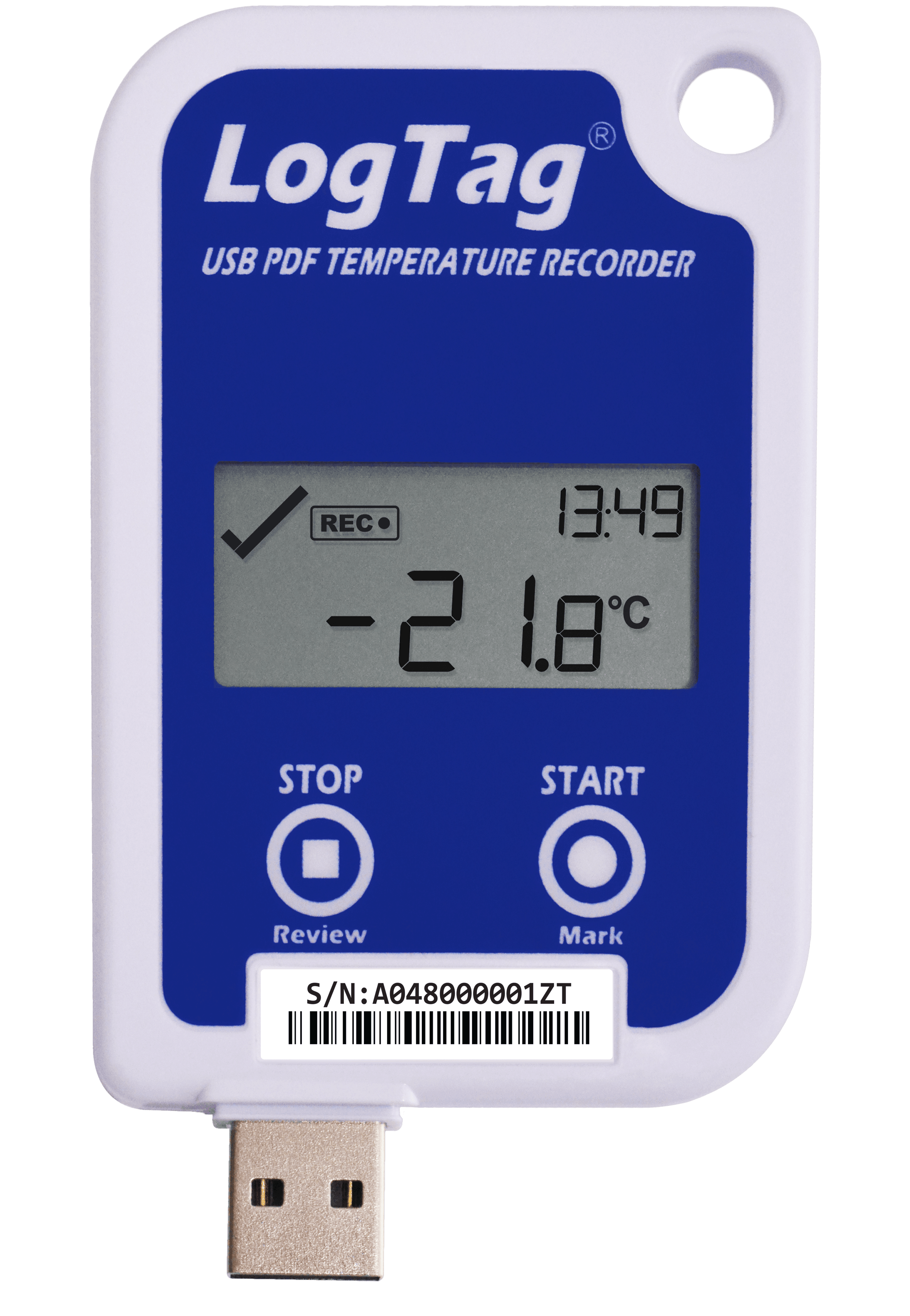 Înregistrator (Data Logger) Temperatură cu USB și Sondă Externă - Afișaj LCD UTRED-16F - thumbnail 2