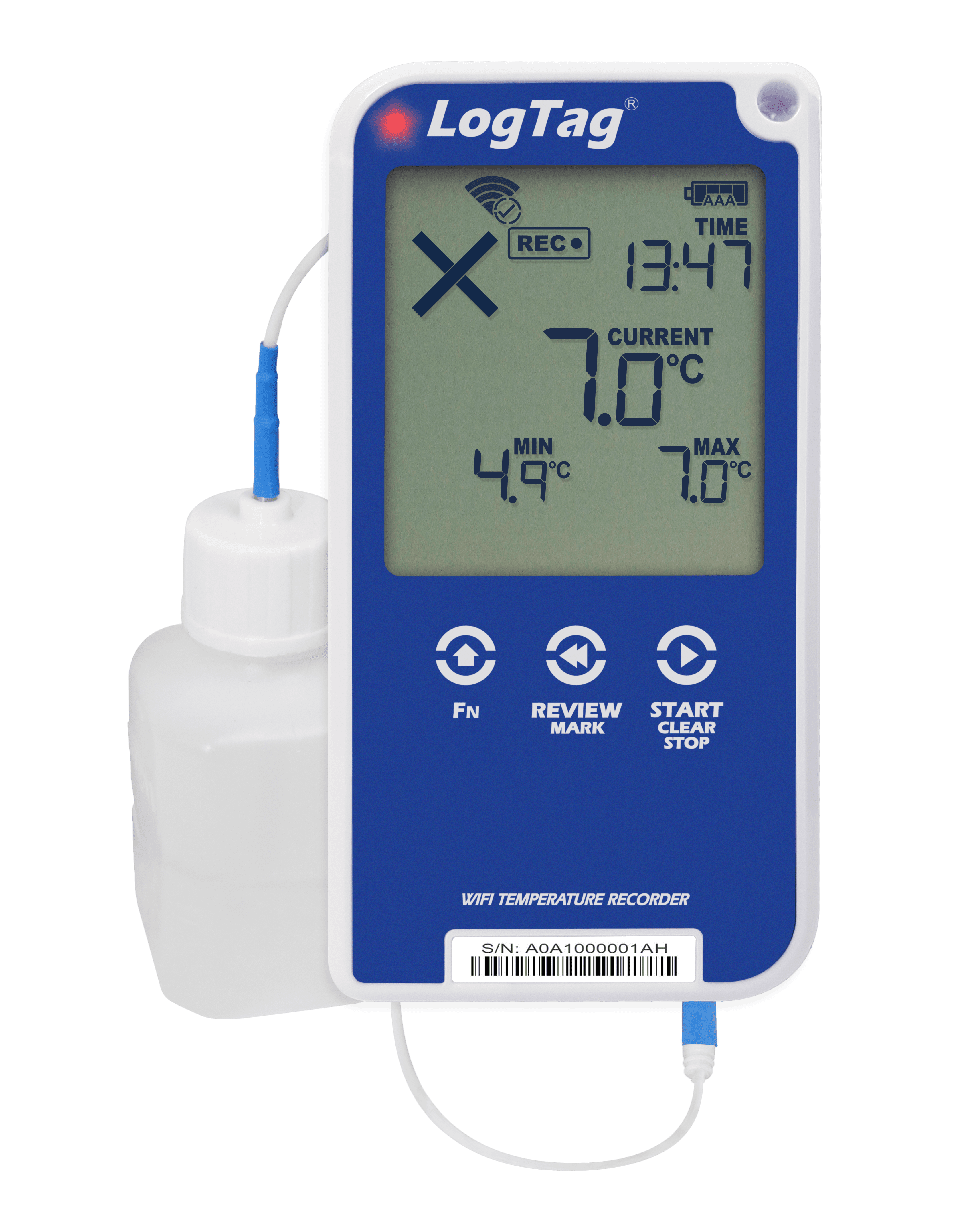 Înregistrator (Data Logger) Temperatură, WiFi și Rezumat 30 Zile - Două Canale UTRED30-WiFi - thumbnail 4