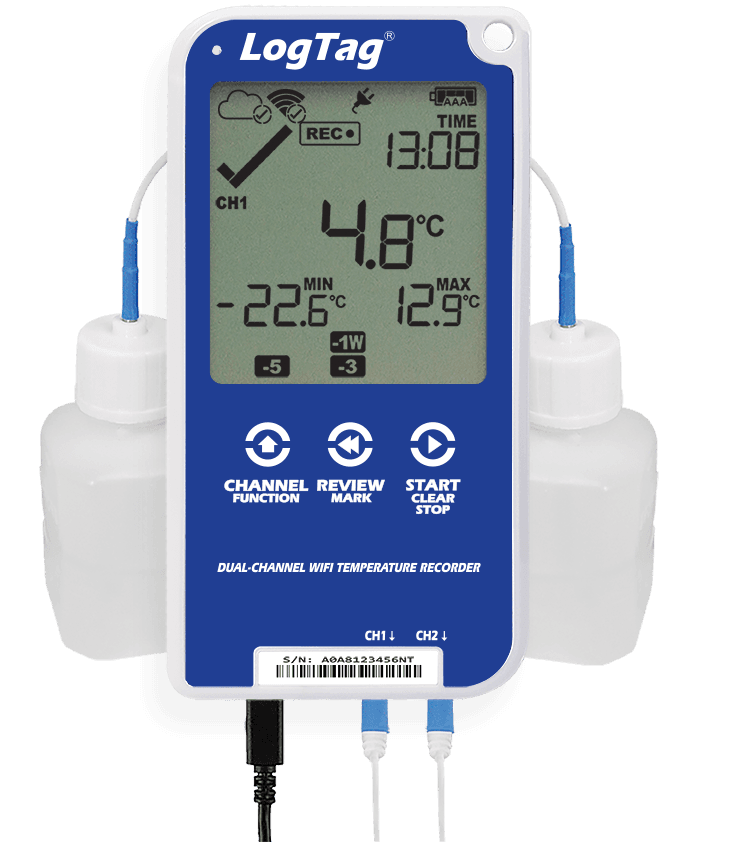 Înregistrator (Data Logger) Temperatură, WiFi și Rezumat 30 Zile - Două Canale UTRED30-WiFi - thumbnail 5