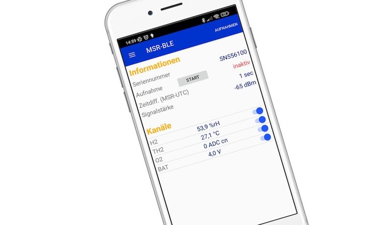 Aplicatia mobila MSR DataLogger valori senzori pentru un dispozitiv conectat - thumbnail