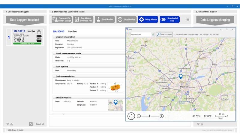 Înregistrator (Data Logger) Șocuri, Temperatură, Umiditate, Presiune și Lumină pentru Transporturi, cu Urmărire GPS MSR175plus - thumbnail 4