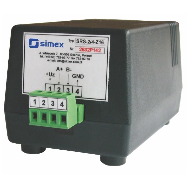 Data Logger Multifuncțional - Sursă Alimentare TRS, Convertor RS-232/RS-485, RTC cu Baterie SRS-2/4-Z16-B1a - Simex