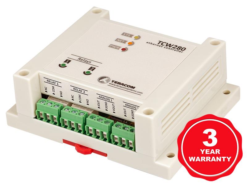 Modul Ieșiri Analogice Ethernet cu Porturi Izolate Galvanic TCW280 - Teracom