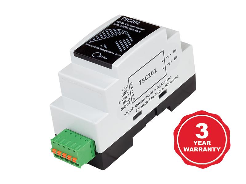 Senzor izolat de curent 1-Wire pentru monitorizare AC și DC până la 10A TSC201 - Teracom