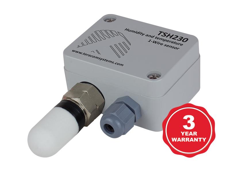 Senzor de temperatură și umiditate rezistent la apă cu interfață 1-Wire TSH230 - Teracom