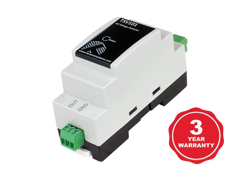 Detector de tensiune AC cu izolație galvanică și protecție IP30 TSV101 - Teracom
