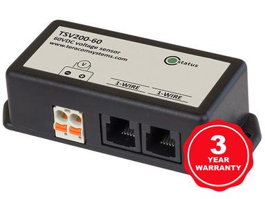 Senzor de tensiune 1-Wire izolat galvanic cu interval 0 la 60VDC și protecție IP30 TSV200-60i - Teracom