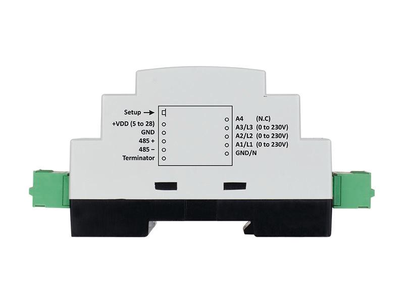 Traductorul de tensiune AC pentru măsurare true RMS cu rezoluție 24-bit și interfață MODBUS RTU TSV300 - thumbnail 2
