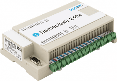 Dispozitiv I/O Industrial Securizat cu 24 Intrări Digitale și Alimentare PoE Damocles2 2404 - HW group