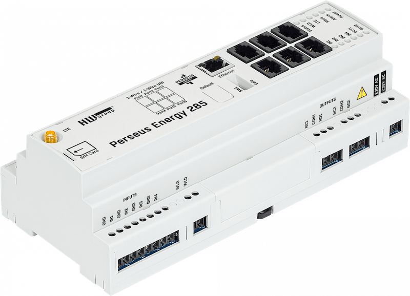 Sistem Profesional de Monitorizare Energetică DIN Rail cu LTE și M-Bus Master pentru Clădiri Comerciale și Industriale Perseus Energy 285 - main product image